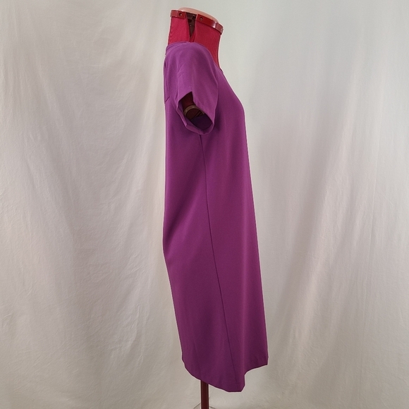 Chelsea 28 Crepe Shift Dress In Purple - Picture 5 of 14